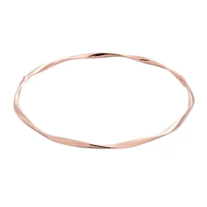 14 Karat Rose Gold Twisted Slip-on Bangle