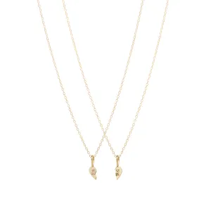 14k Itty Bitty BEST BABE Necklace Set