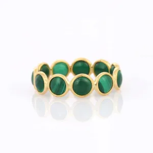 18K Malachite Eternity Band