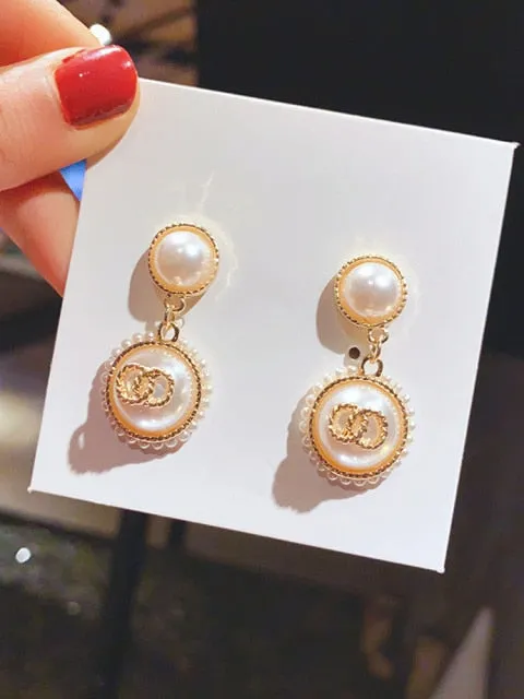 2021 New Luxury Fashion Jewelry Boho Style Blue Crystal Drop Earrings for Women's Gold Color  Color Bridal Earrings Jewelry Gift