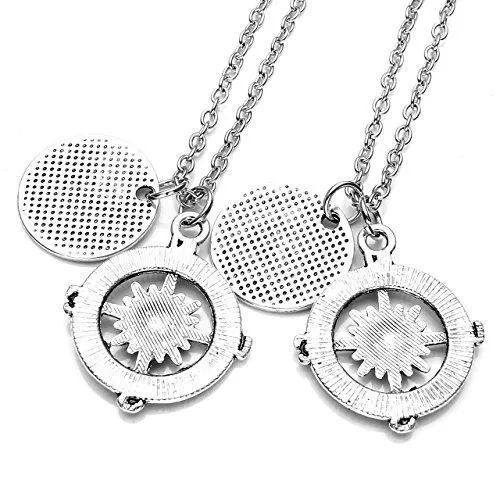 2pcs/Set "No Matter Where" "You're my person" Best Friends Lovers Couples Necklace Jewelry Set