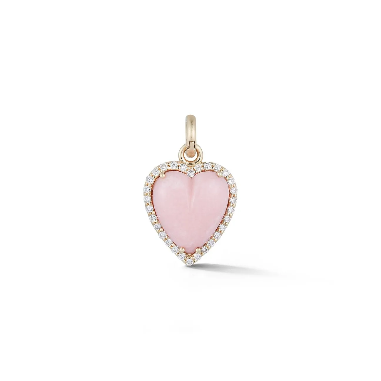 Alana Semi Precious Stone & Diamond Heart Pendant Charm