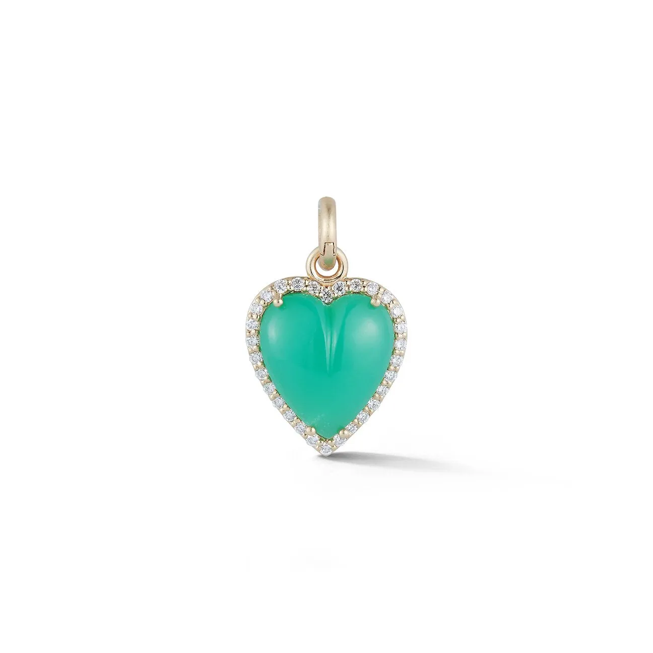 Alana Semi Precious Stone & Diamond Heart Pendant Charm