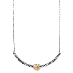 Brighton Pretty Touch Bold Two Tone Heart Necklace