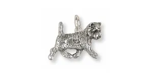 Cairn Terrier Charm Jewelry Sterling Silver Handmade Dog Charm CNWCN1-C