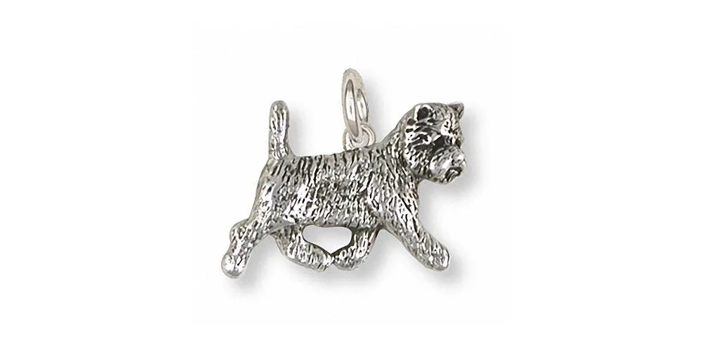 Cairn Terrier Charm Jewelry Sterling Silver Handmade Dog Charm CNWCN1-C