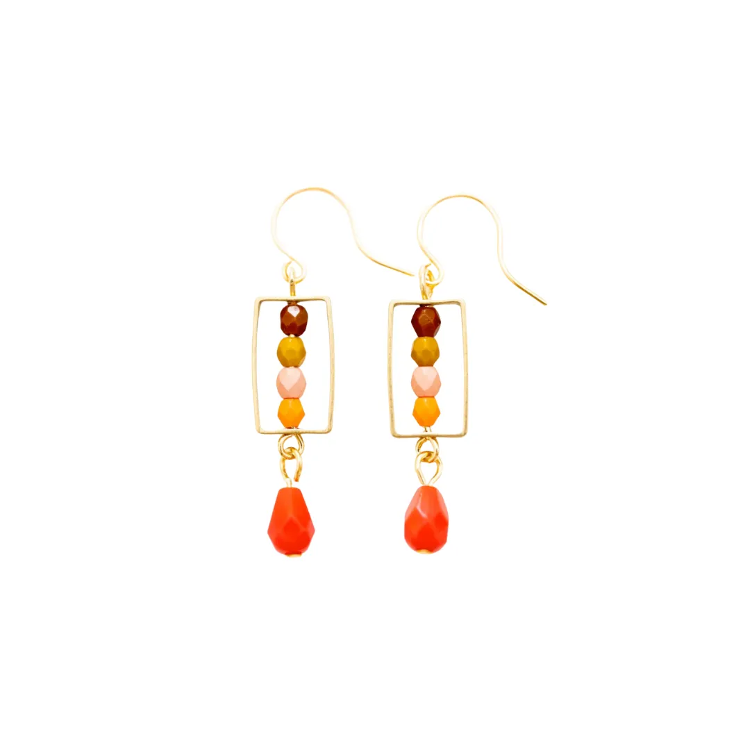 Colorful Box Earrings #1