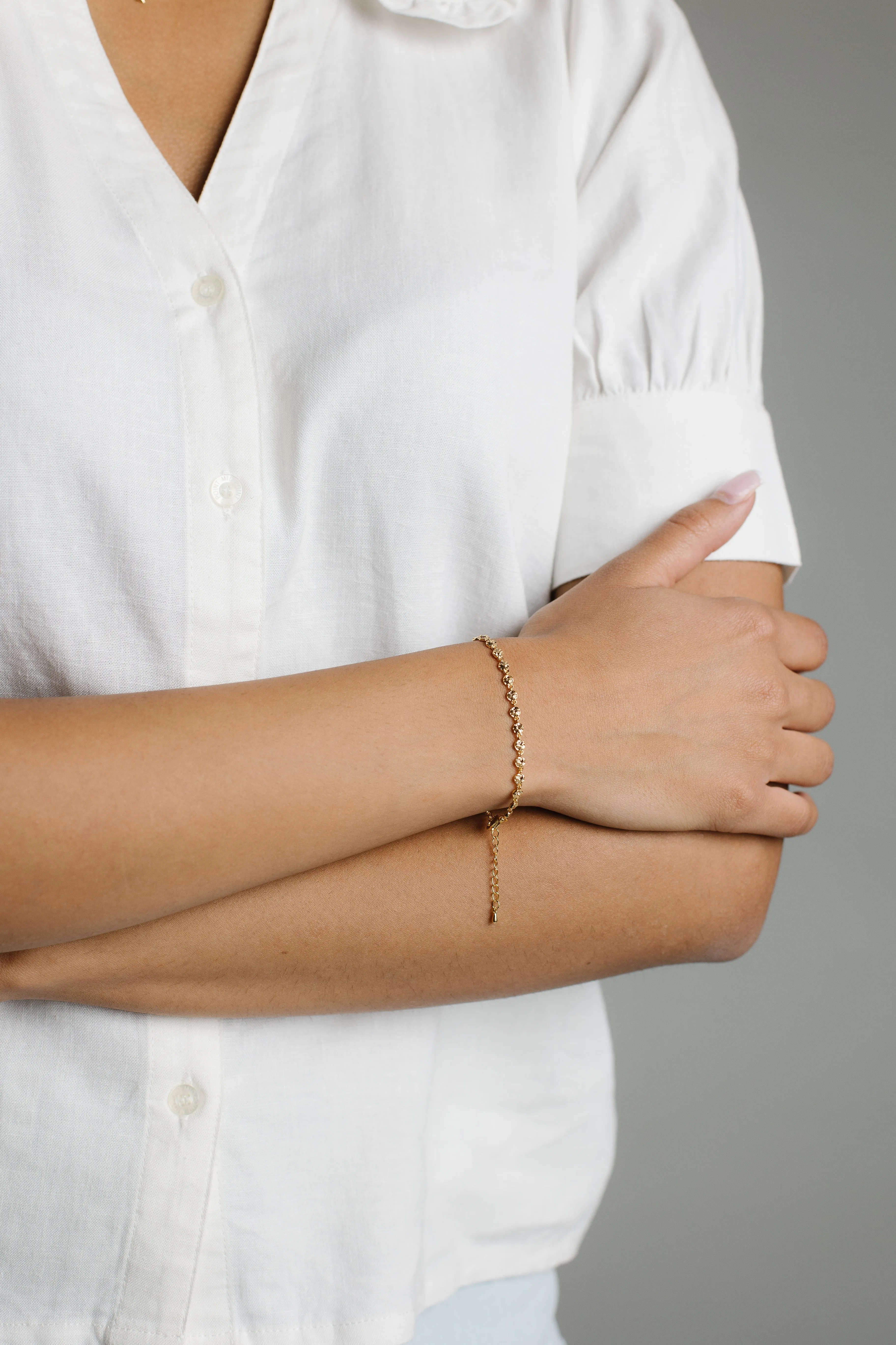 Cove Dainty Heart Freshwater Pearl Bracelet