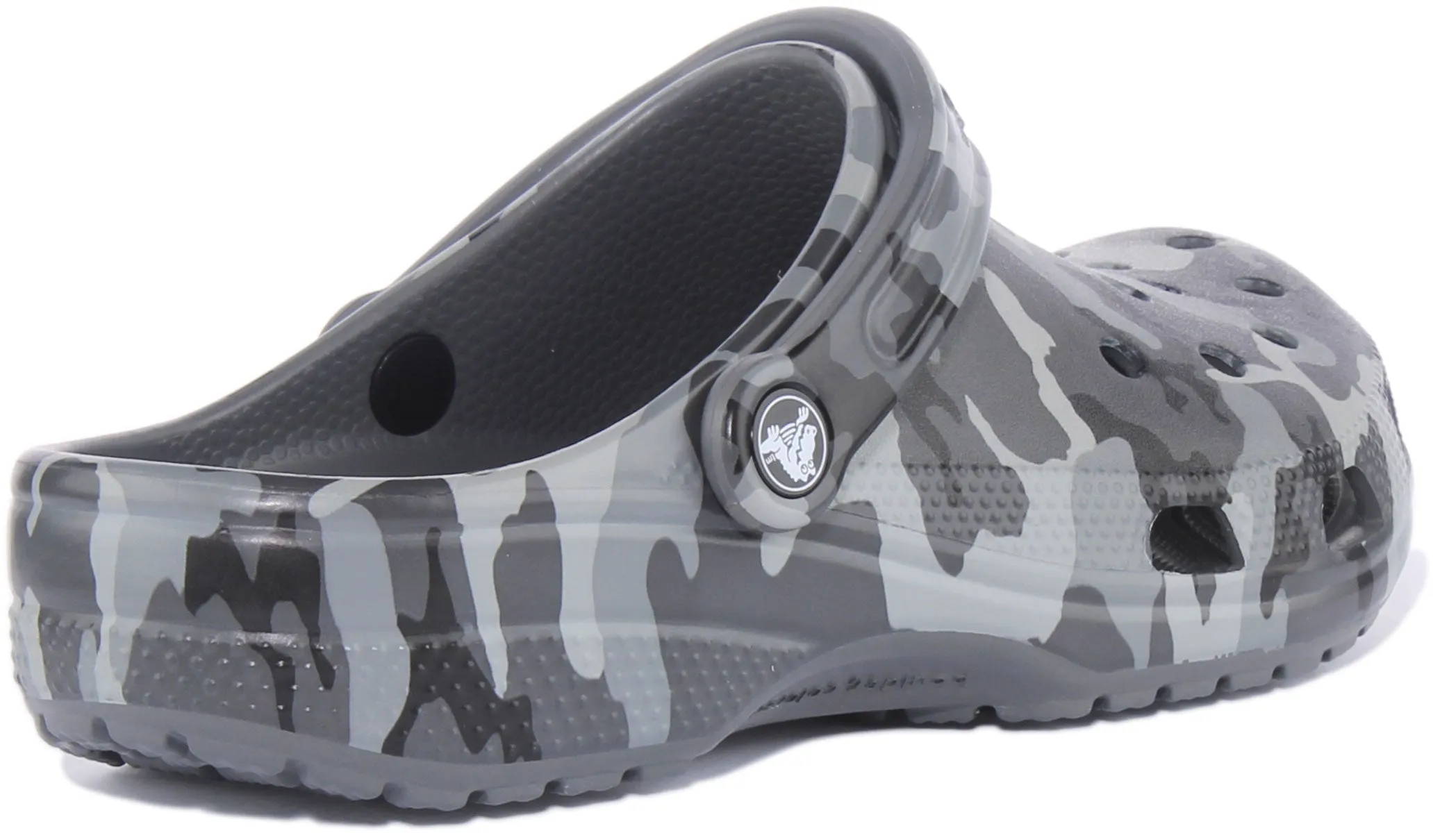 Crocs Classic Camo In Black Grey