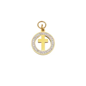 Cross Circle Charm