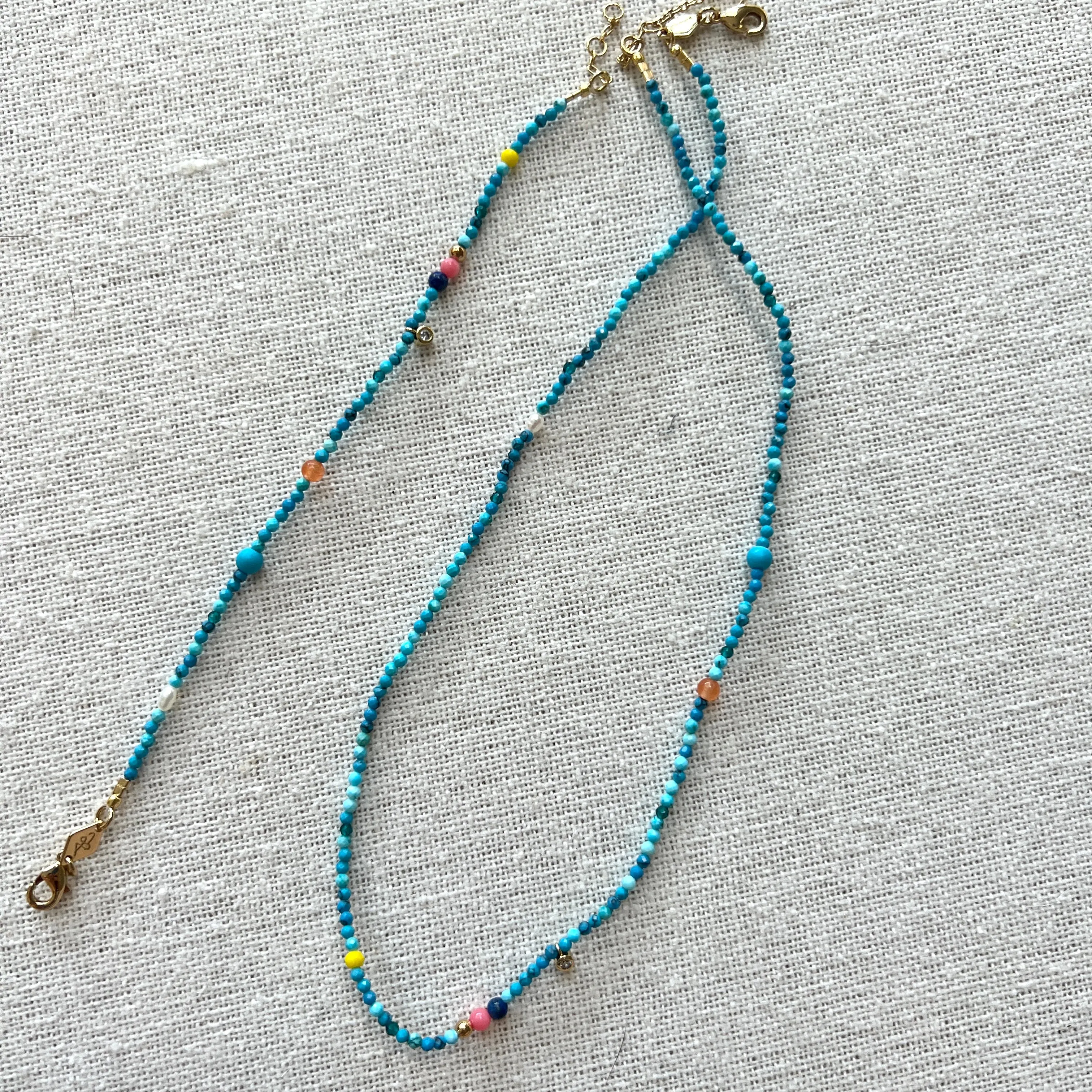 Dotty Necklace, Turquoise