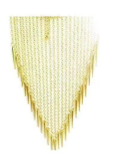 Edgy Icicles Large Gold Necklace for Women