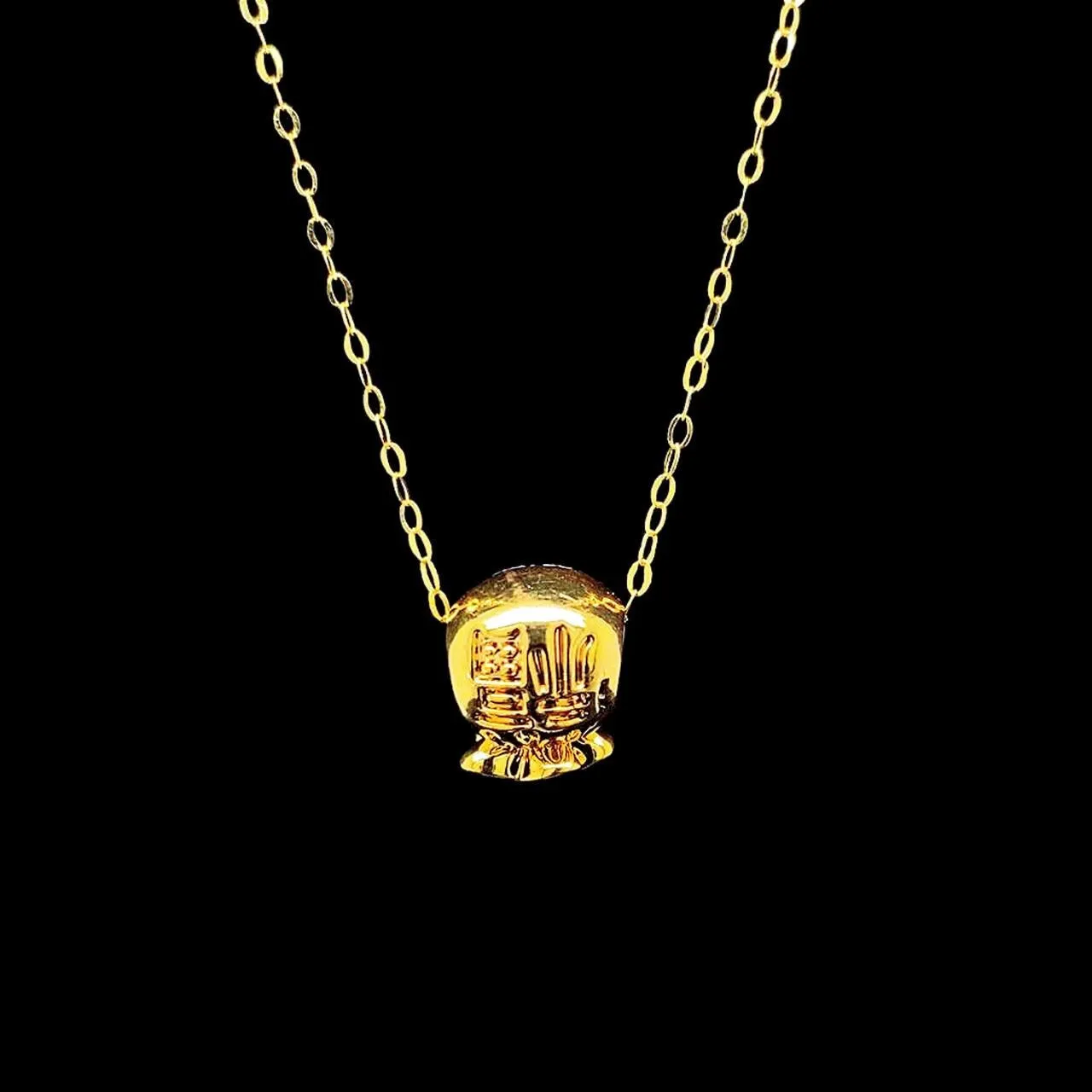 #GOLD2024 | 18K Classic Golden Money Bag Necklace