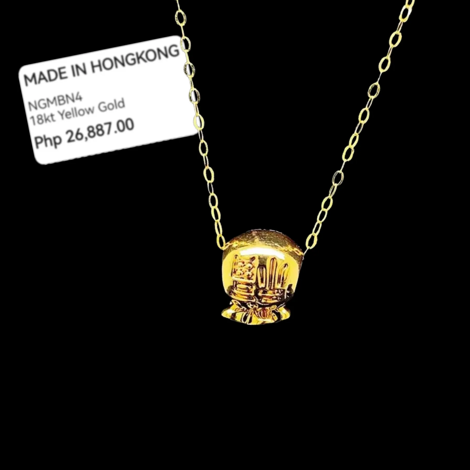 #GOLD2024 | 18K Classic Golden Money Bag Necklace