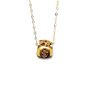 #GOLD2024 | 18K Classic Golden Money Bag Necklace