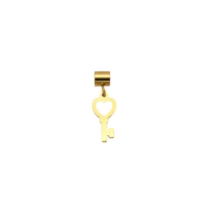 Heart Key Charm