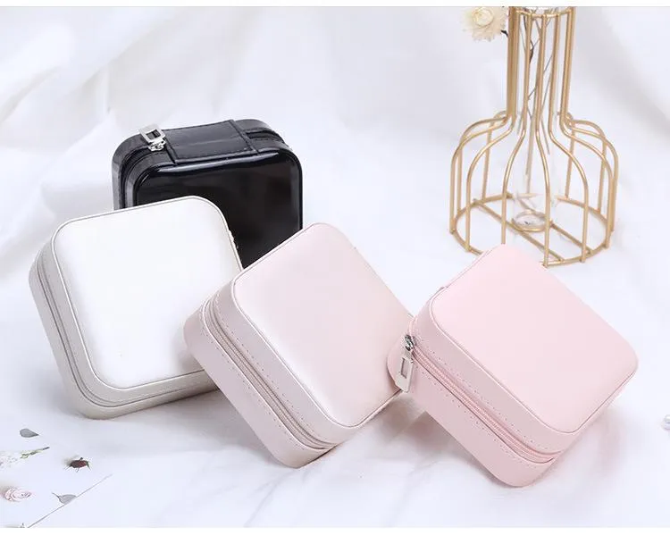 Jewelry Storage Box Simple portable   Travel   bracelet  Earring Box