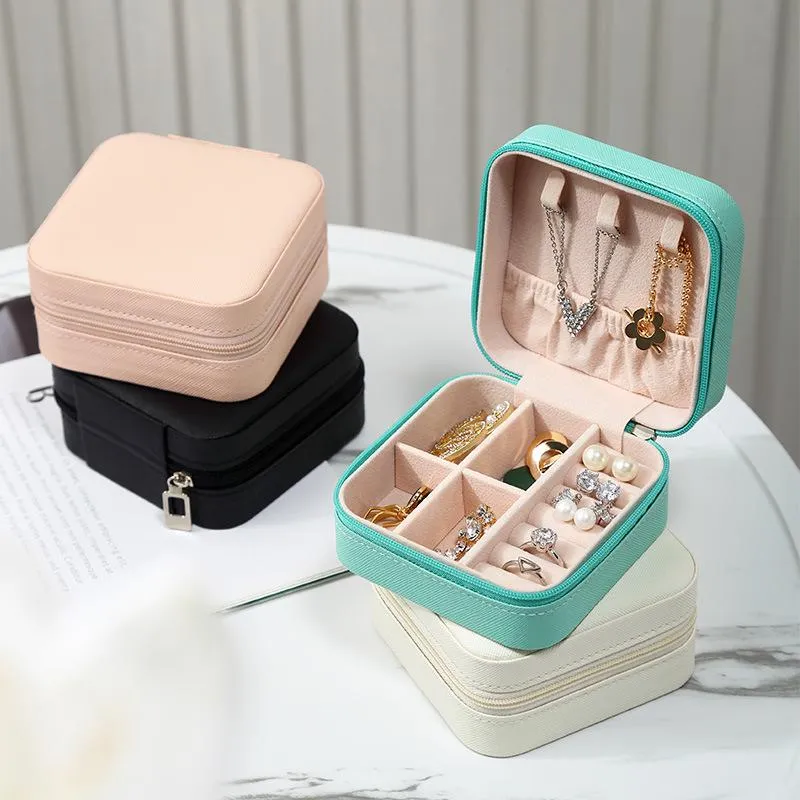 Jewelry Storage Box Simple portable   Travel   bracelet  Earring Box