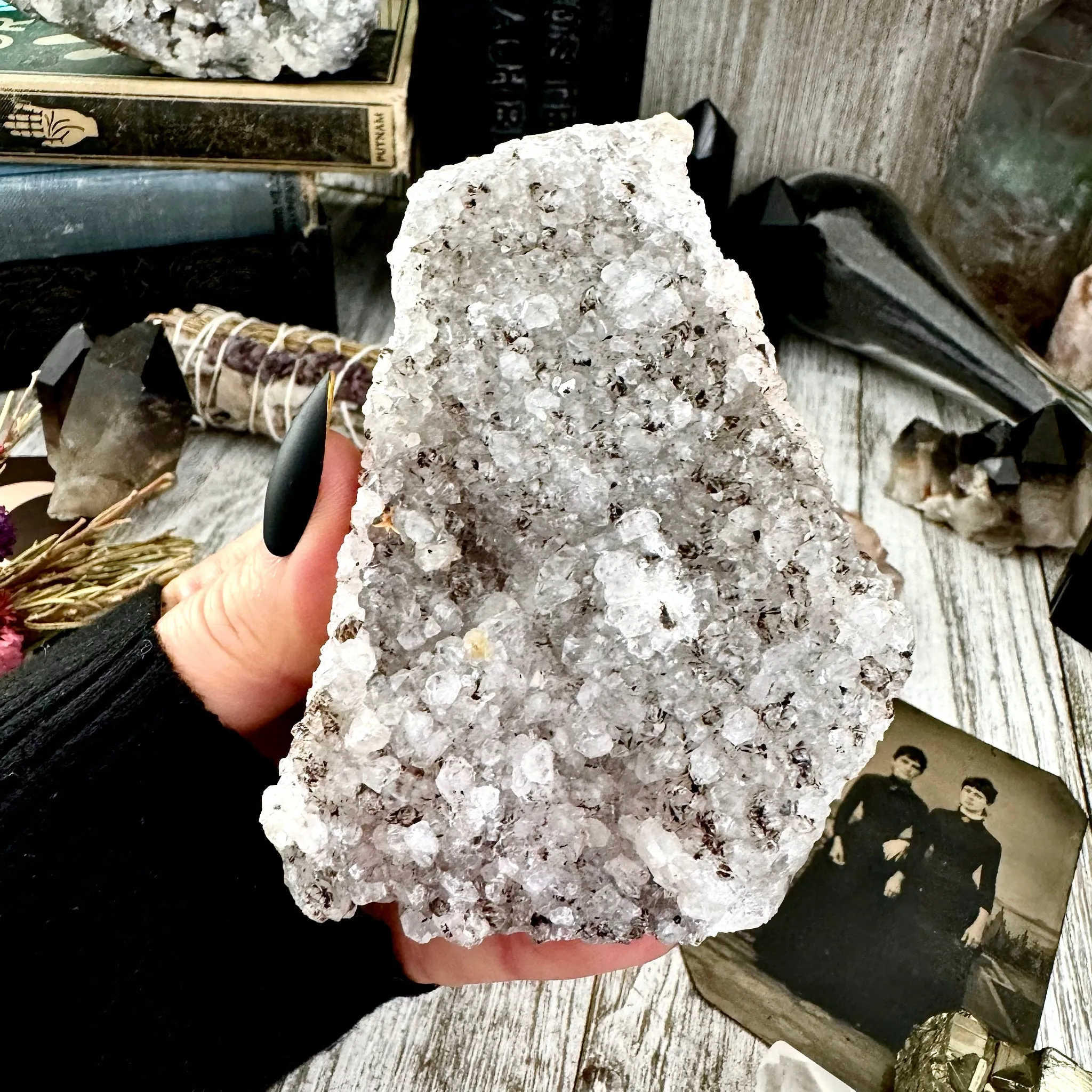 Large Self Standing Druzy Amethyst Geode Crystal Cluster / FoxlarkCrystals