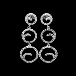 #LVNA2024 | Adorable Round Statement Dangling Diamond Earrings 18kt