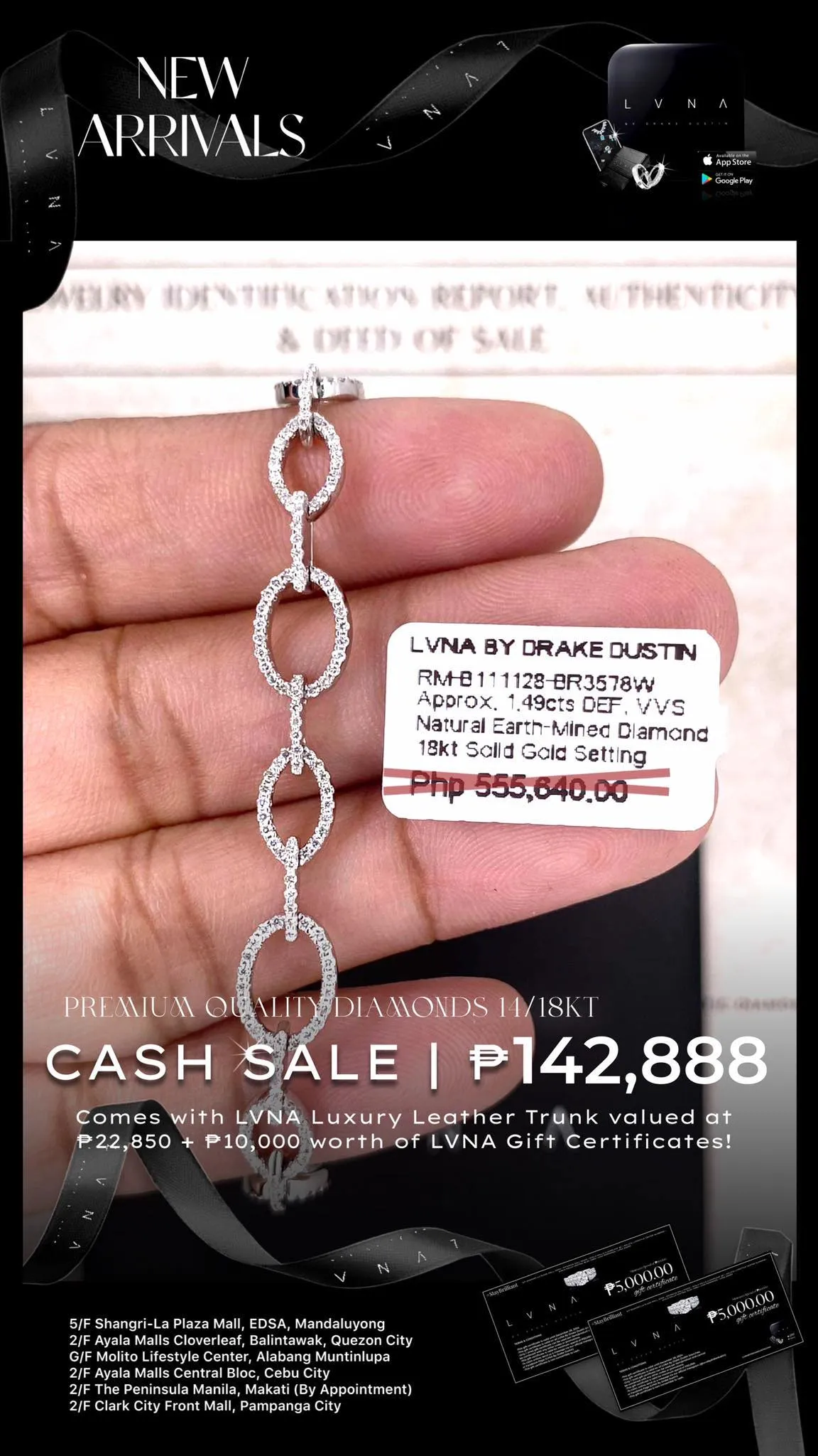 #LVNA2024 | Chain Link Diamond Bracelet 18kt