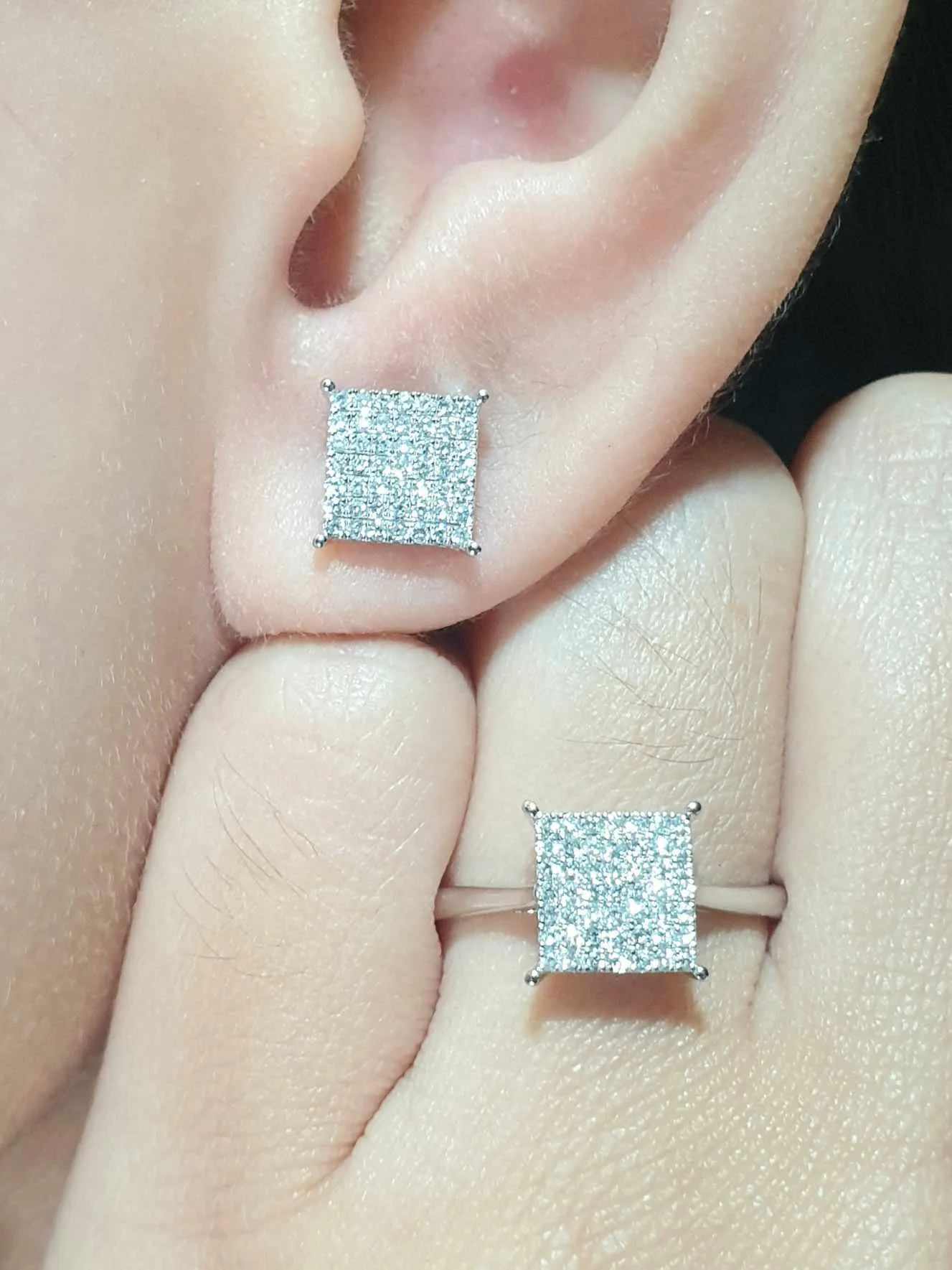 #LVNA2024 | Classic Square Diamond Jewelry Set 18kt