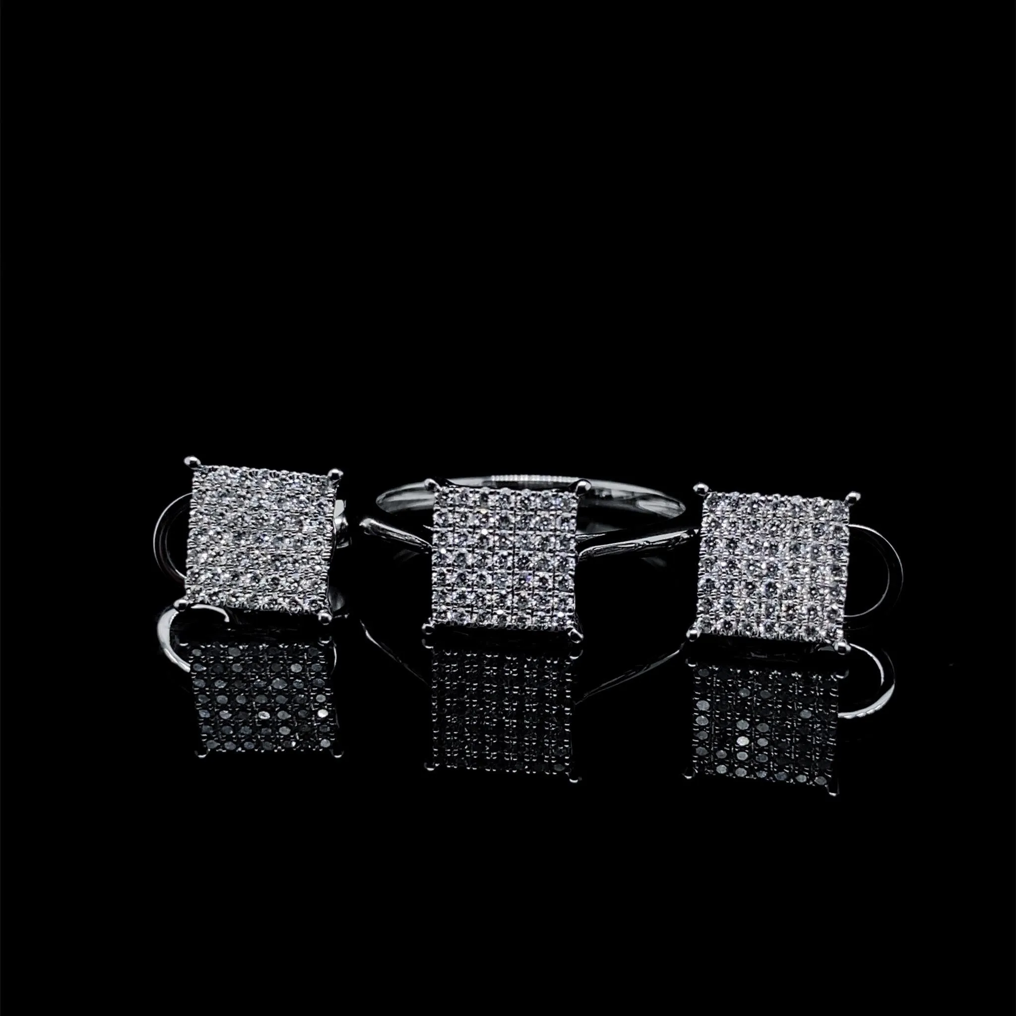 #LVNA2024 | Classic Square Diamond Jewelry Set 18kt