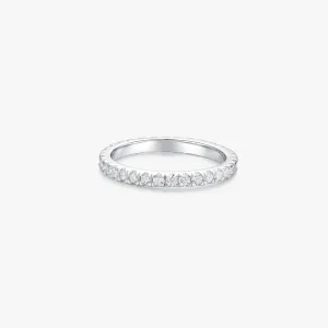 Pave Gem Sterling Silver Ring