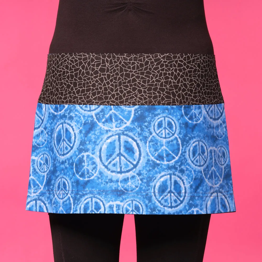 Peaceful Blues Athletic Skirt