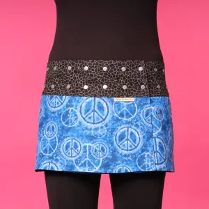 Peaceful Blues Athletic Skirt