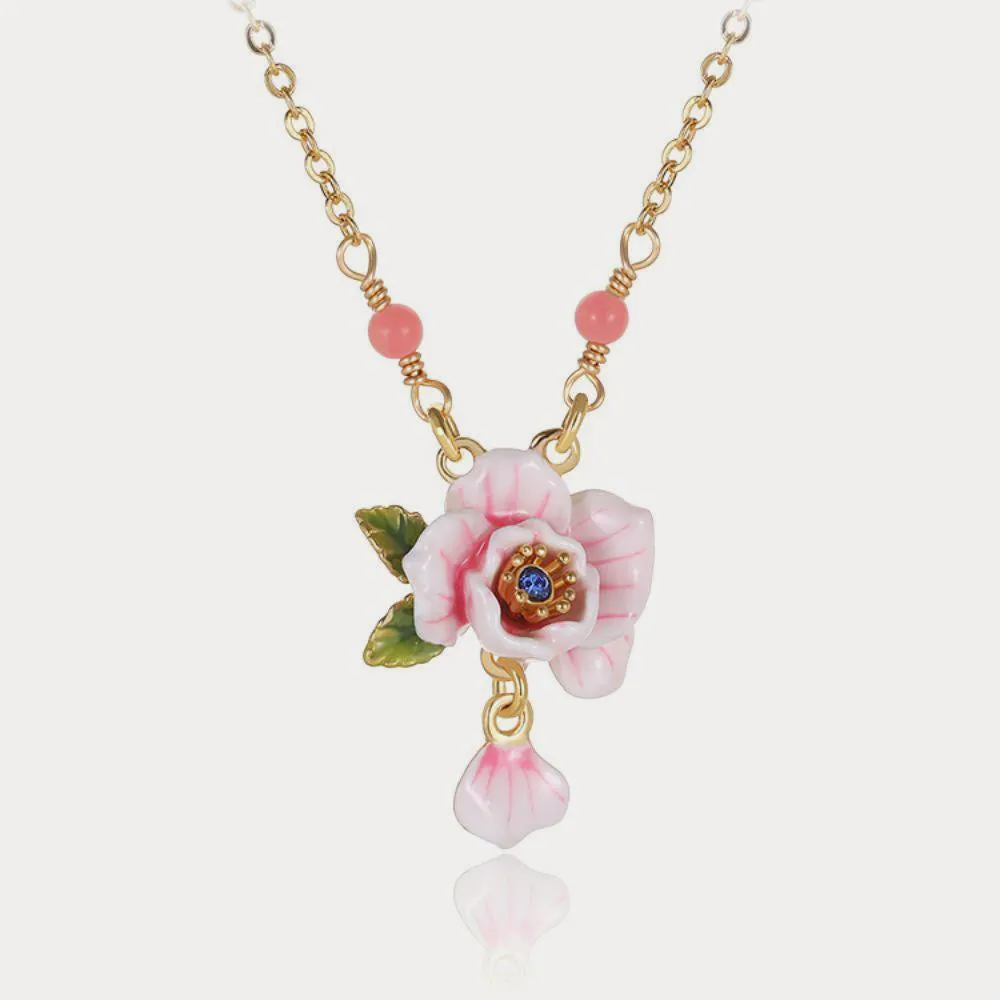 Pink Rose Necklace