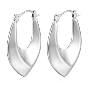 Reriti Intensity Stainless steel Silver Somatic Hoop Earrings