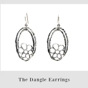 Romantic Sterling silver earrings for women Bluenoemi