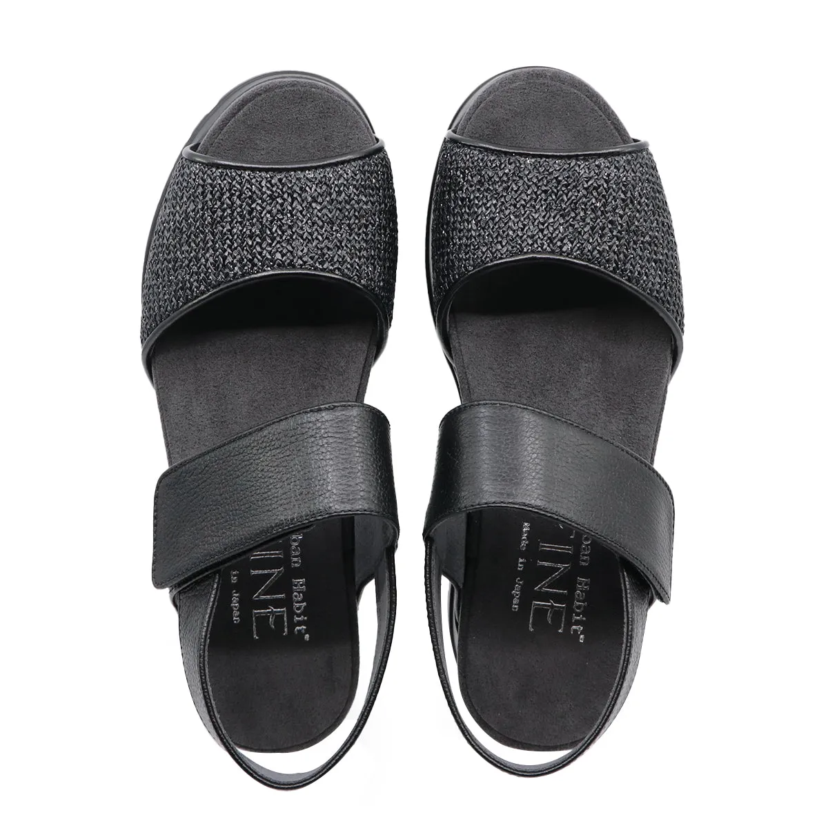 Shika Black Ultra Support Sport Sandals