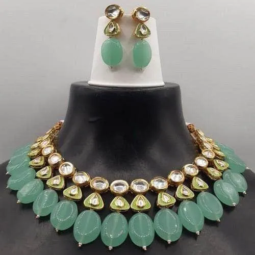 Simple Kundan Triangle Meena Set