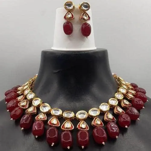 Simple Kundan Triangle Meena Set