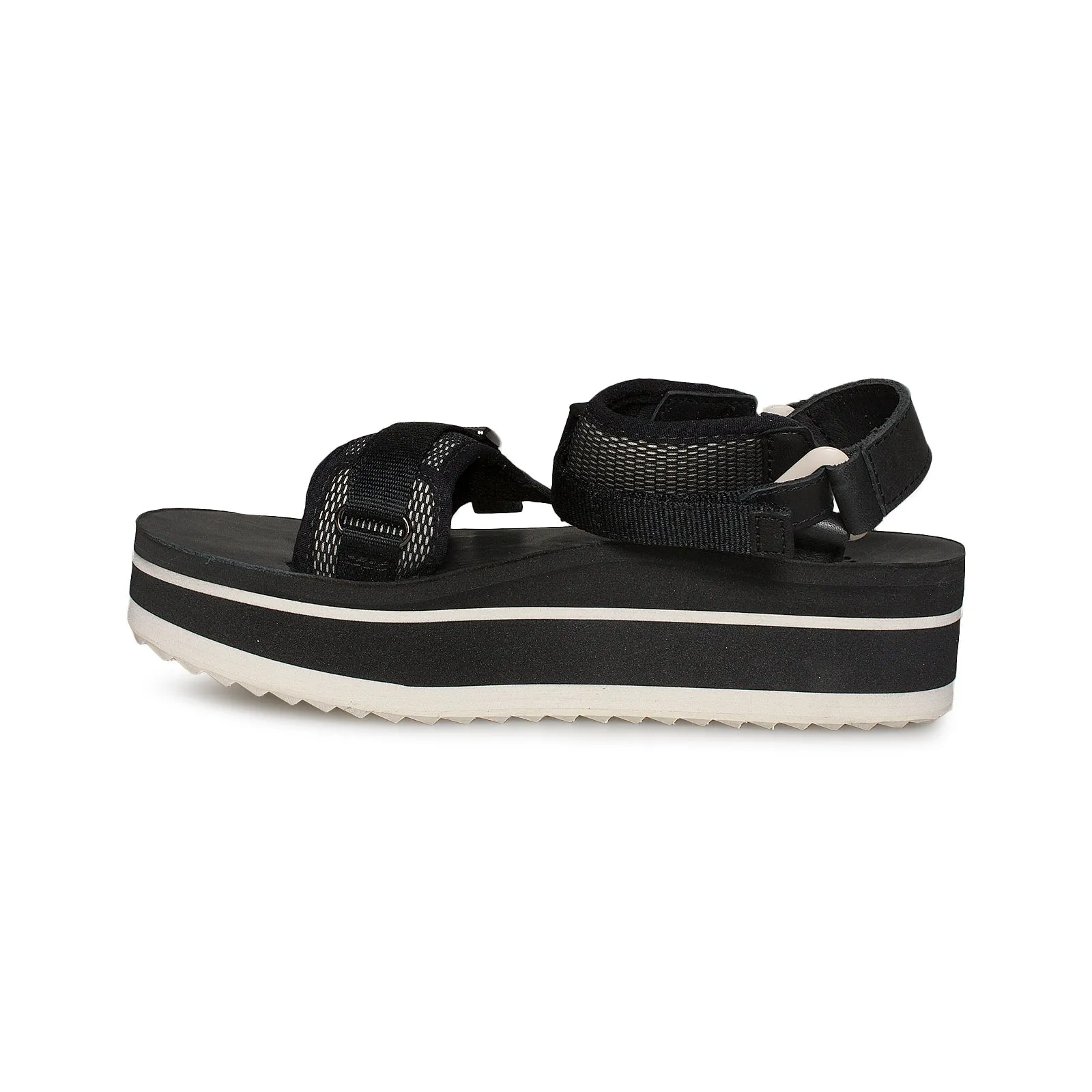 Teva Flatform Universal Luxe Black Sandals - Women's