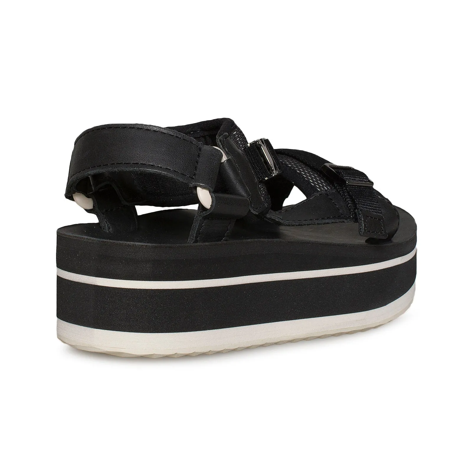 Teva Flatform Universal Luxe Black Sandals - Women's