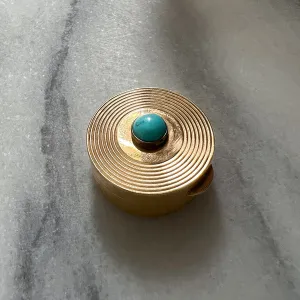 Vintage Turquoise Pill Box